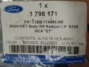FORD FIESTA 08- GLISSIÈRE FIXATION PARE-CHOCS GAUCHE ARRIÈRE C1BB-17A882-ABphoto 9