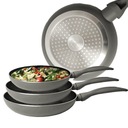 СКОВОРОДА С ГРАНИТНЫМ ПОКРЫТИЕМ, НАБОР 3 ШТ., 18/22/26 СМ