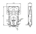 Тележка нижняя, колесо, ролик для раздвижных дверей INDECO, Komandor - 2 шт.