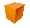 Полка квадратная ORANGE 30x30x25 оранжевая