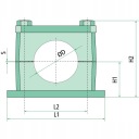 CLAMP TUBULAR RS E II 18, Ø 18MM, L1 42MM, L2 26  photo 8