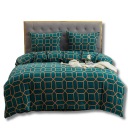 КРОВАТЬ 160x200 ТОЛСТОЕ ПЛЮШОВОЕ ПОСТЕЛЬНОЕ ИЗ 3 ПРЕДМЕТОВ ЗИМНИЙ ОРНАМЕНТ 3191