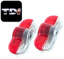 VOLKSWAGEN TDI DIODO LUMINOSO LED LOGOTIPO PROYECTOR GOLF 3 IV CADDY BORA SHARAN TOURAN 