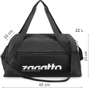 Мужская и женская спортивная сумка для спортзала, черная, легкая дорожная сумка ZAGATTO