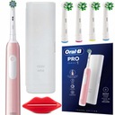 ELEKTRICKÁ ZUBNÁ KEFKA ORAL-B PRO 1 RUŽOVÁ CROSS ACTION + PUZDRO 4x KONCOVKY