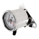 SILVER MOTORCYCLE LED DOUBLE DASHBOARD KILOMETROW SPEEDOMETER Z VINTAGE DESIGN  photo 6