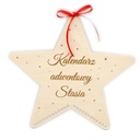 АДВЕНТ-КАЛЕНДАРЬ НА ДЕРЕВЯННОЙ ОСНОВЕ С ГРАВИРОВКОЙ НАЗВАНИЯ