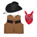 НАряд ШЕРИФА КОВБОЙСКИЙ ЖИЛЕТ ШЛЯПА 116-128