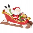 Фигурка снеговика-оленя Деда Мороза в санях