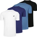 T-SHIRT MĘSKI 4F KOSZULKA ZESTAW KOMPLET 4 SZTUKI L SS25