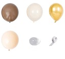 Набор воздушных шаров для украшения дня рождения коричневый INS 15