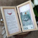 Сувенир Святого Крещения, БЕЛАЯ денежная коробка