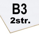 ПЛИТА ХДФ 3мм БЕЛАЯ 2 СТОРОНЫ. ФОРМАТ B3 350x500