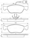 DISCOS ZAPATAS PARTE DELANTERA BOSCH ALFA 146 