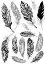 Простыня Boho FEATHERS Strong TATTOO с перьями TM202