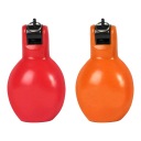 Портативний портативний свисток Hand Squeeze Whistles Trainer Whistle Soft оранжево-червоний