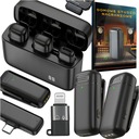 НАБОР БЕСПРОВОДНЫХ МИКРОФОНОВ ИЗ 2 МИКРОФОНОВ APPLE ANDROID USB-C