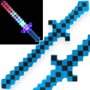 Меч, сияющий из игры Minecraft большие длинные звуки 61 см. Пиксель с подсветкой