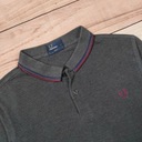 FRED PERRY Tričko Longsleeve Polo Sivé Logo r.L Dominujúca farba sivá