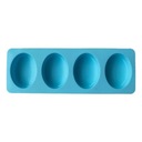 Силиконовая форма для мыла, мыла, свечей, овальное яйцо, поднос, 4 шт.