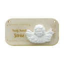 ТАРЕЛКА ГРАВИРОВКА АНГЕЛ ШТУКАТУРКА КРЕЩЕНИЕ ПРИЧАСТИЕ