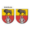 Наклейки с гербом Сокулки