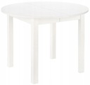 Раздвижной круглый белый кухонный стол для гостиной, столовой, МДФ HARRY