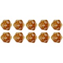 НАБОР ИЗ 10 КУБИКОВ D20 ДЛЯ РПГ «ЗРЕНИЕ АНГЕЛА», ДВАДЦАТИСТОРОННИЕ КУБИКИ