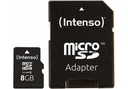 Karta pamięci Intenso microSD Class 10, 8GB + adapter