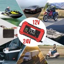 ЗАРЯДНИЙ ПРИСТРІЙ AKUMULATOROW РОЗУМНА 12V 24V 9 TRYBOW Z EKRANEM LCD  (18394744129) фото min 12