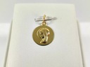 НЕИЗНОШЕННАЯ ЗОЛОТАЯ КУЛОН-МЕДАЛЬ БОЖИЕЙ МАТЕРИ 585 0,67Г