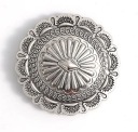 Легкая пряжка Concho Western, серебристый блеск