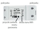Мини-выключатель света Wi-Fi скрытого монтажа Smart Tuya