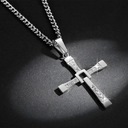 Náhrdelník Čierny kríž VIN DIESEL TORETTO FAST N7 s krížom Oceľ 316L Väzba byzantský
