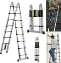СКЛАДНАЯ АЛЮМИНИЕВАЯ ЛЕСТНИЦА ТЕЛЕСКОПИЧЕСКАЯ ЛЕСТНИЦА 5М