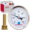 ЗАДНИЙ ЦИФРОВОЙ ТЕРМОМЕТР 63 ММ 1/2 ФУТА 0-120C АЛМАЗНЫЙ