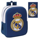 Рюкзак для дитячого садка для хлопчика Real Madrid logo 3D футбольний герб маленький
