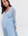 MATERNITY SUKIENKA PLISOWANA S 190 Rozmiar S