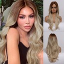 Парик BLONDE OMBRE с НАТУРАЛЬНЫМИ волнами, длинный КОРИЧНЕВЫЙ