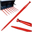 ЗУБ ВИЛКИ TURA 810MM С ГАЙКОЙ ДЛЯ ПЕРЕДНЕГО ПОГРУЗЧИКА Кованый палец