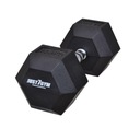 ШЕСТИГРАННАЯ Гантель, 22,5 кг, ШЕСТИГРАННАЯ РЕЗИНОВАЯ, ПОКРЫТАЯ JUST7GYM