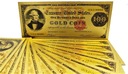 100 Dolarów 1882 Pozłacany Banknot Kolekcjonerski Rok 1882