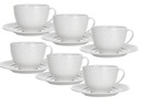 6x ЧАШКА И СОУС DIAMOND 220МЛ Банкетная керамика белая