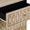 vidaXL Nočný stolík, 50x33x60 cm, masívne mangovníkové drevo Výška nábytku 60 cm