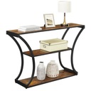 ВИНТАЖНАЯ ЛОФТ-КОНСОЛЬ, ПРОМЫШЛЕННАЯ ПОЛКА В РУСТИКЕ