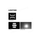UNIWERSALNA, POWERFUL HEADLIGHT DIODNE LED HALOGENOWA, COLOR WHITE LIGHT + POMARANCZO  photo 10