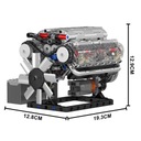 Mould King Technic (V8) Osemvalcový benzínový motor Building Blocks Toys EAN (GTIN) 0731694422075