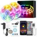 Светодиодная лента 20 м RGB 5050 пульт дистанционного управления BLUETOOTH телефон приложение блок питания таймер