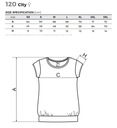 City dámske tričko čierne XL bavlna Pohlavie Výrobok pre ženy