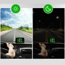 БАГАТОФУНКЦІОНАЛЬНИЙ СПІДОМЕТР LED (СВІТЛОДІОД) GPS HUD ЦИФРОВИЙ KM/H 80 X 54MM Z АДАПТЕР  (17675990853) фото min 8